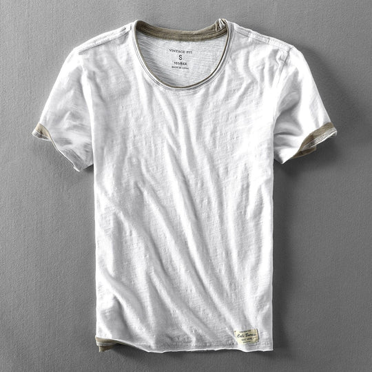 KAGEMI | DOUBLE-LAYER COTTON TEE