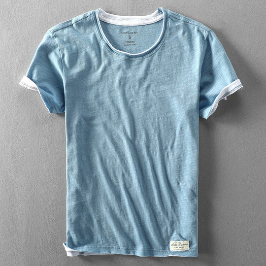 KAGEMI | DOUBLE-LAYER COTTON TEE