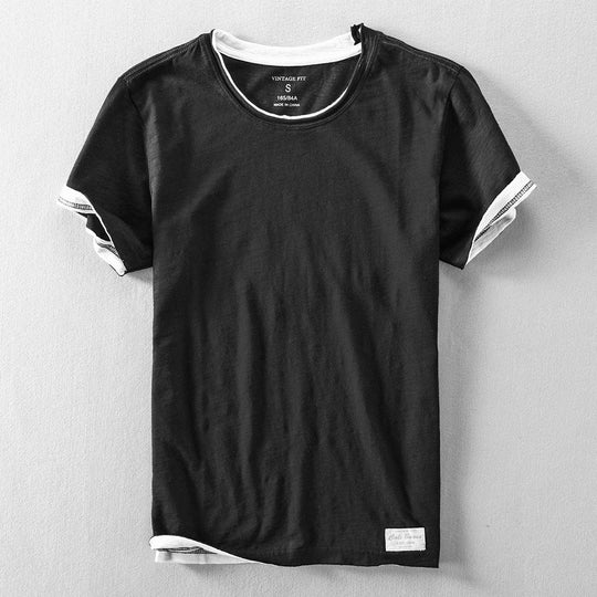 KAGEMI | DOUBLE-LAYER COTTON TEE