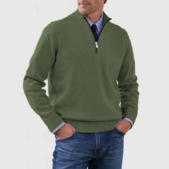 HOWARD | REFINED HALF-ZIP SWEATER