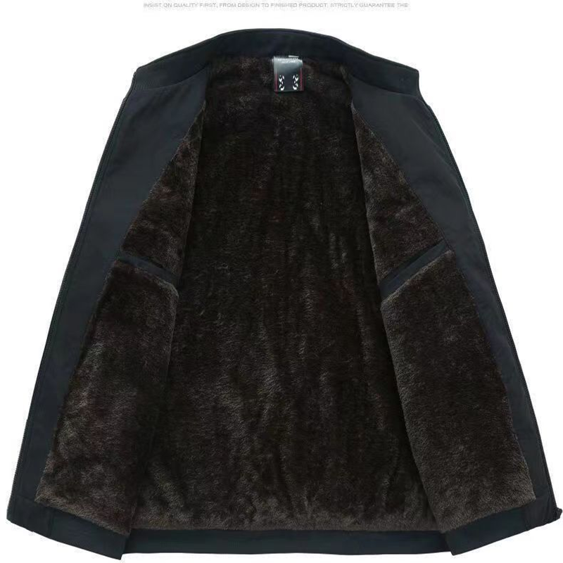 HUNTER | WARM FLEECE JACKET WITH ZIP-UP STAND COLLAR