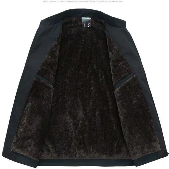 HUNTER | WARM FLEECE JACKET WITH ZIP-UP STAND COLLAR