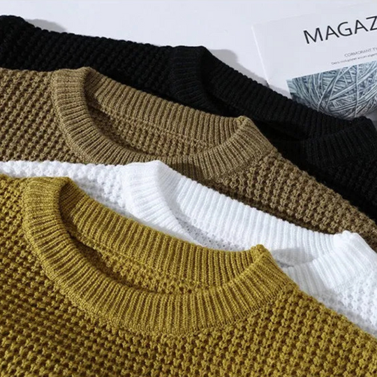 JULIAN | PREMIUM HONEYCOMB KNIT SWEATER