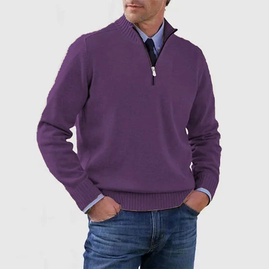 HOWARD | REFINED HALF-ZIP SWEATER