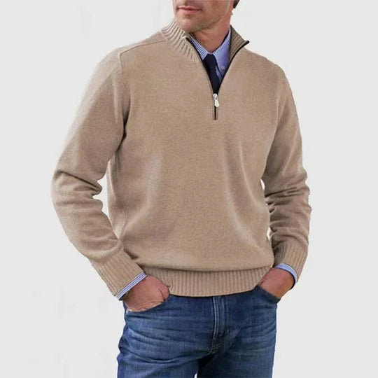 HOWARD | REFINED HALF-ZIP SWEATER