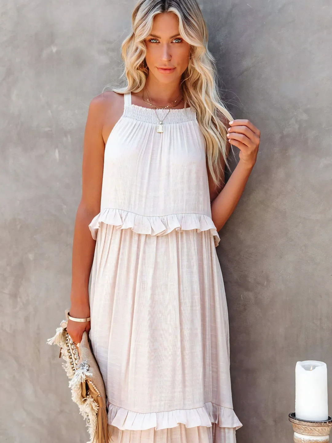 MABEL | RUFFLE BREEZE MAXI DRESS