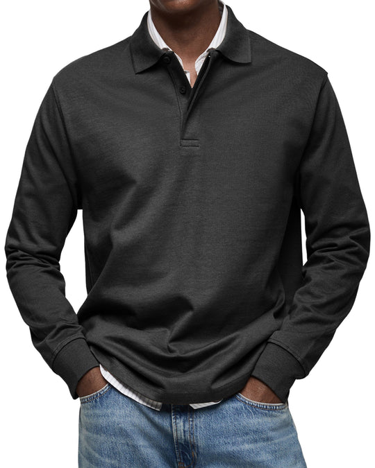 DYLAN | LUXURY LONG-SLEEVE POLO