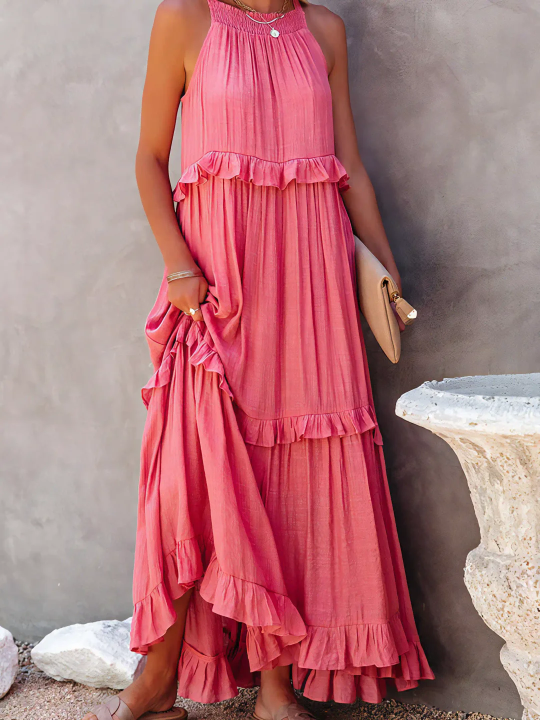 MABEL | RUFFLE BREEZE MAXI DRESS