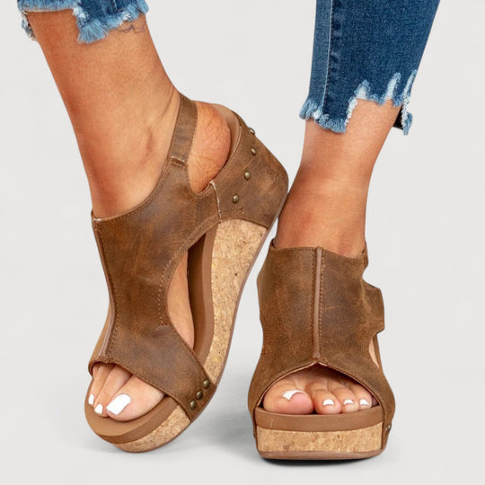 ANNE | PLATFORM WEDGE SANDALS