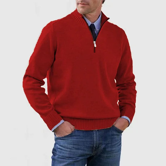 HOWARD | REFINED HALF-ZIP SWEATER