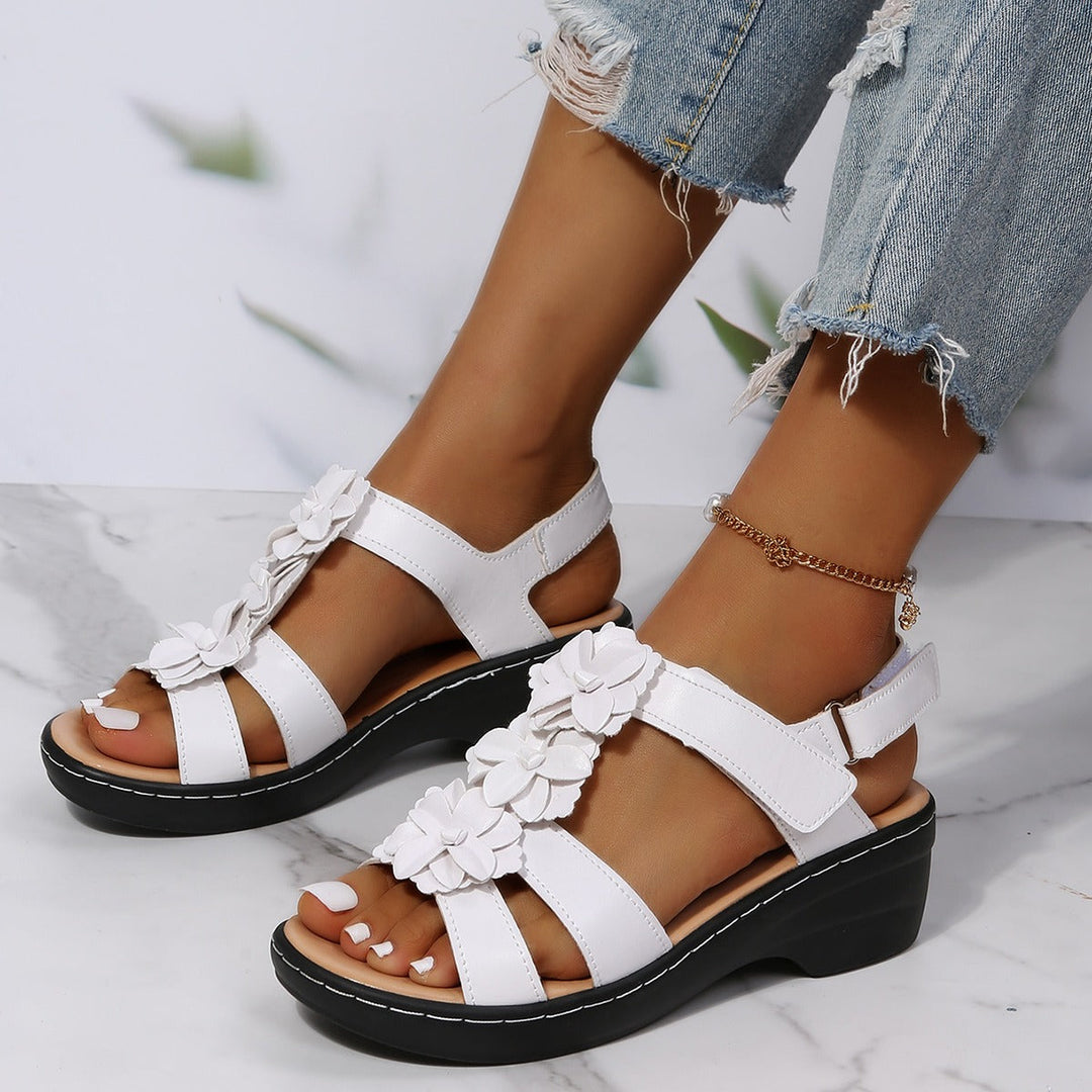 LISA | ORTHOPEDIC BORDEAUX SANDALS