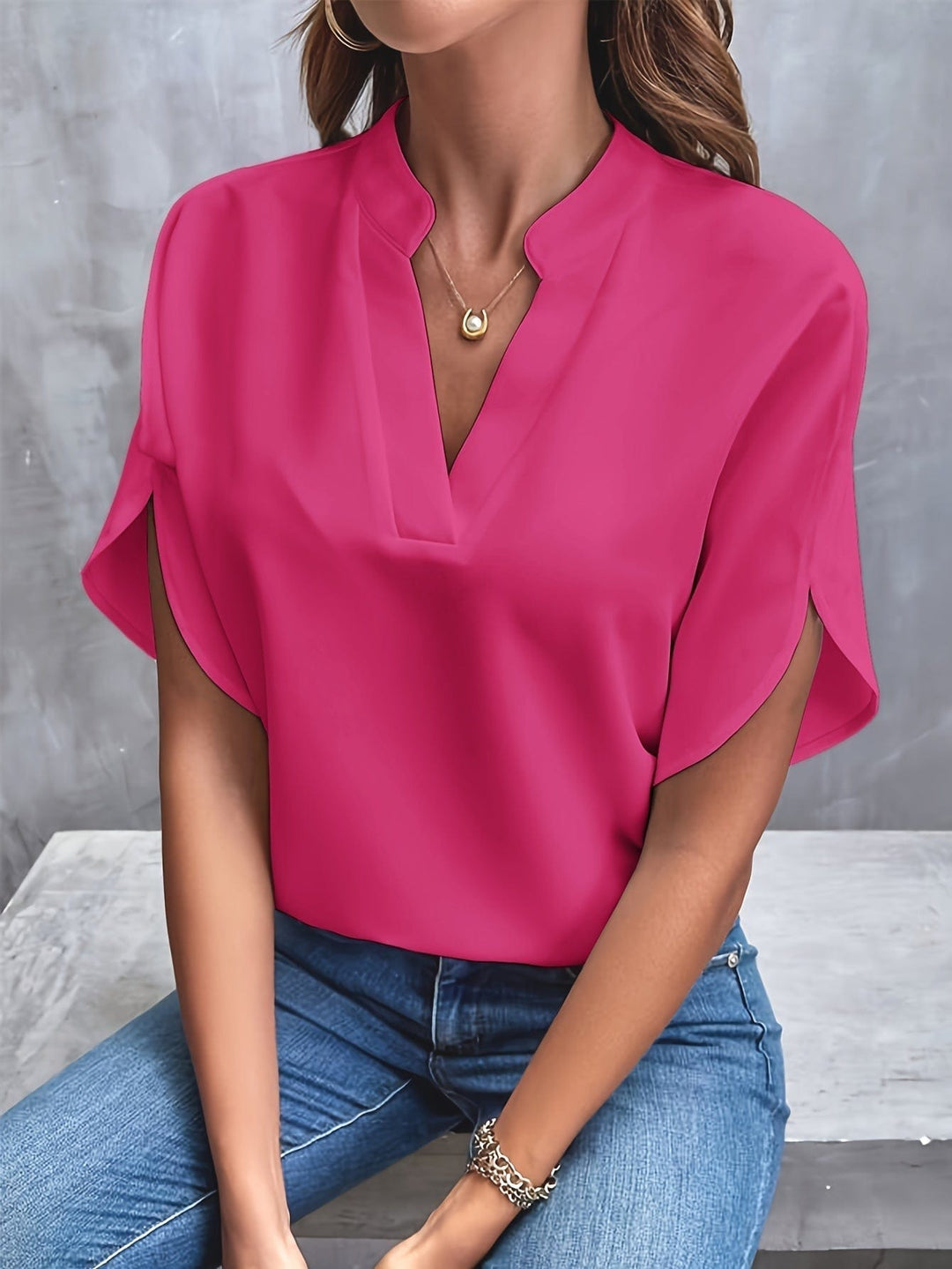 ELIANA | DRAPED BLOUSE