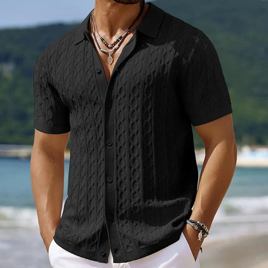 TALON | BUTTON-DOWN KNITTED SHIRT