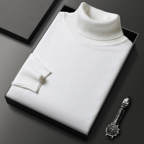 LOGAN | RIBBED TURTLENECK SWEATER