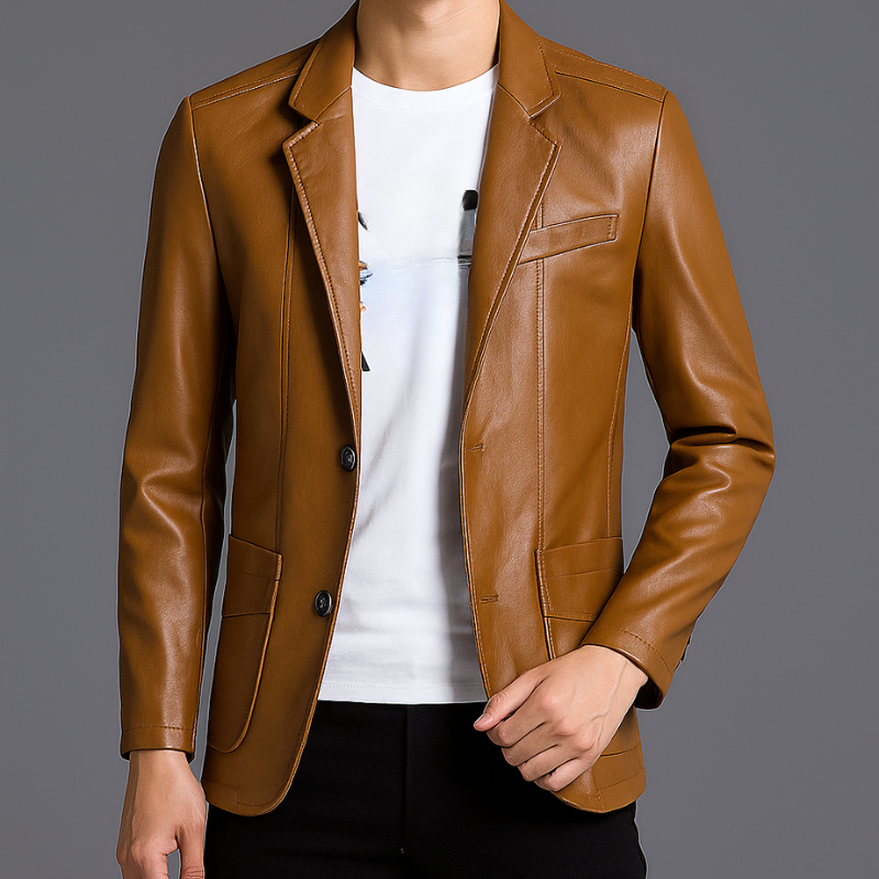 EVAN | STYLISH MEN'S LEATHER BLAZER