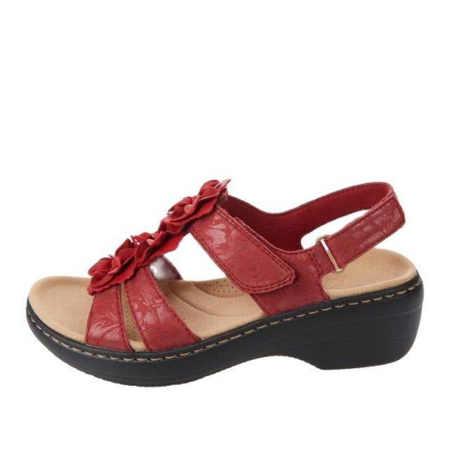 LISA | ORTHOPEDIC BORDEAUX SANDALS