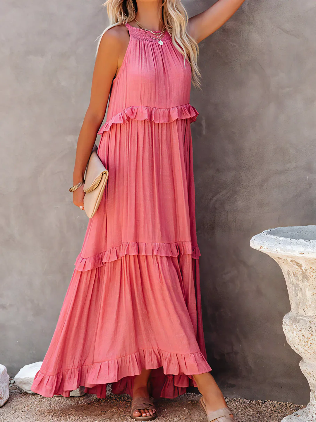 MABEL | RUFFLE BREEZE MAXI DRESS