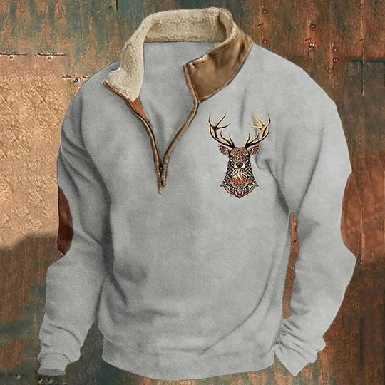 DAVID | SWEATER WITH DEER DETAIL