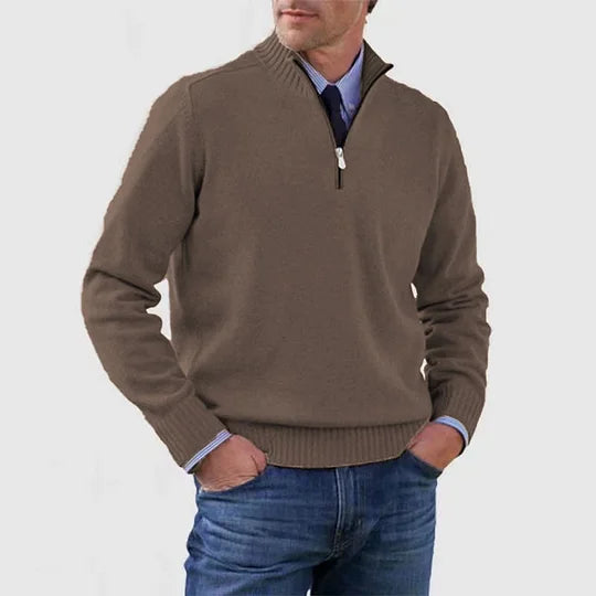 HOWARD | REFINED HALF-ZIP SWEATER