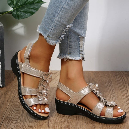 LISA | ORTHOPEDIC BORDEAUX SANDALS