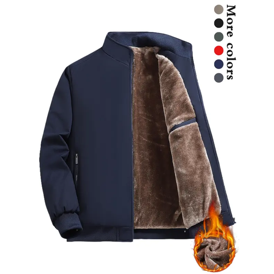 HUNTER | WARM FLEECE JACKET WITH ZIP-UP STAND COLLAR