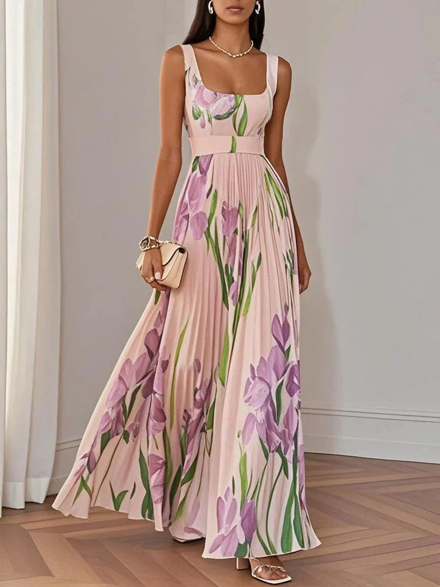 REVINA | ELEGANT FLORAL MAXI DRESS