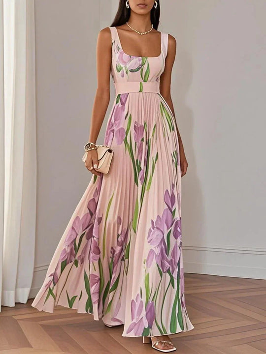 REVINA | ELEGANT FLORAL MAXI DRESS