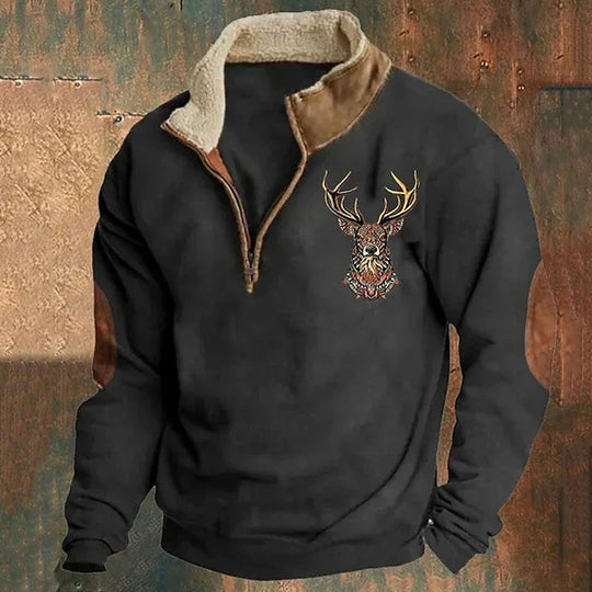 DAVID | SWEATER WITH DEER DETAIL