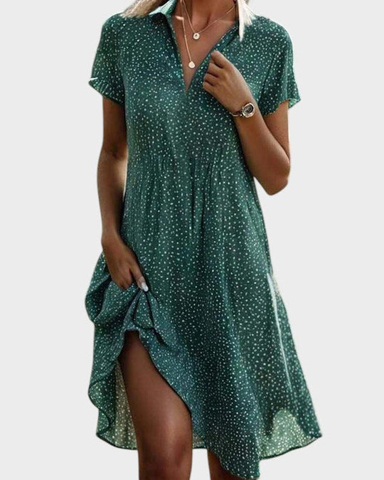 JOCELYN | POLKA MIDI DRESS