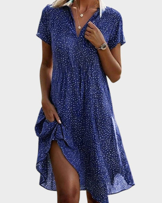 JOCELYN | POLKA MIDI DRESS