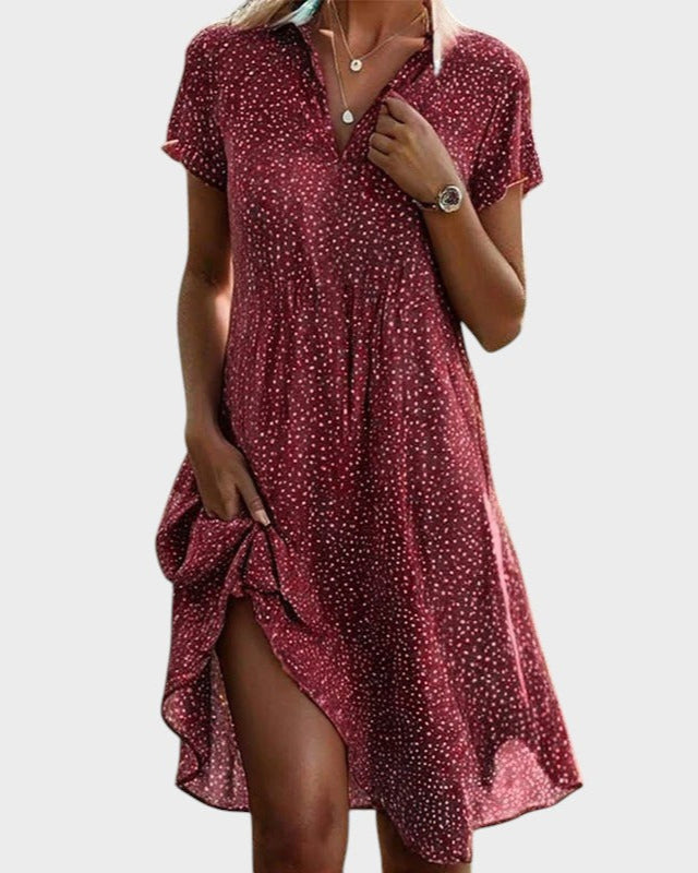 JOCELYN | POLKA MIDI DRESS