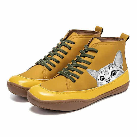 LUCY | LEATHER ANKLE BOOTS FOR CAT LOVERS
