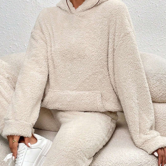 RUBY | ULTRA-COMFORTABLE TEDDY LOUNGE SET WITH HOOD