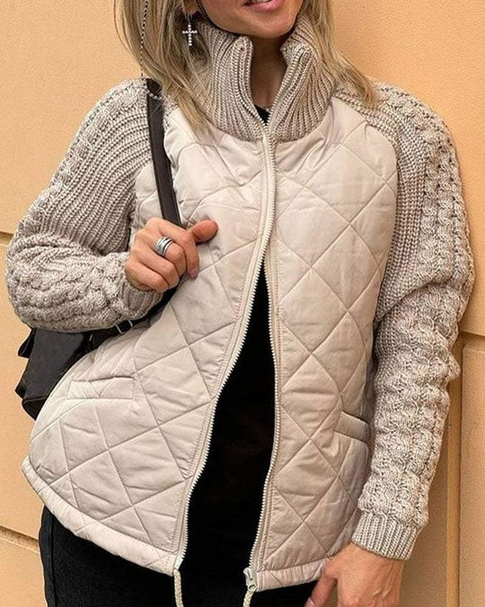 HAZEL | CASUAL KNITTED FLEECE JACKET