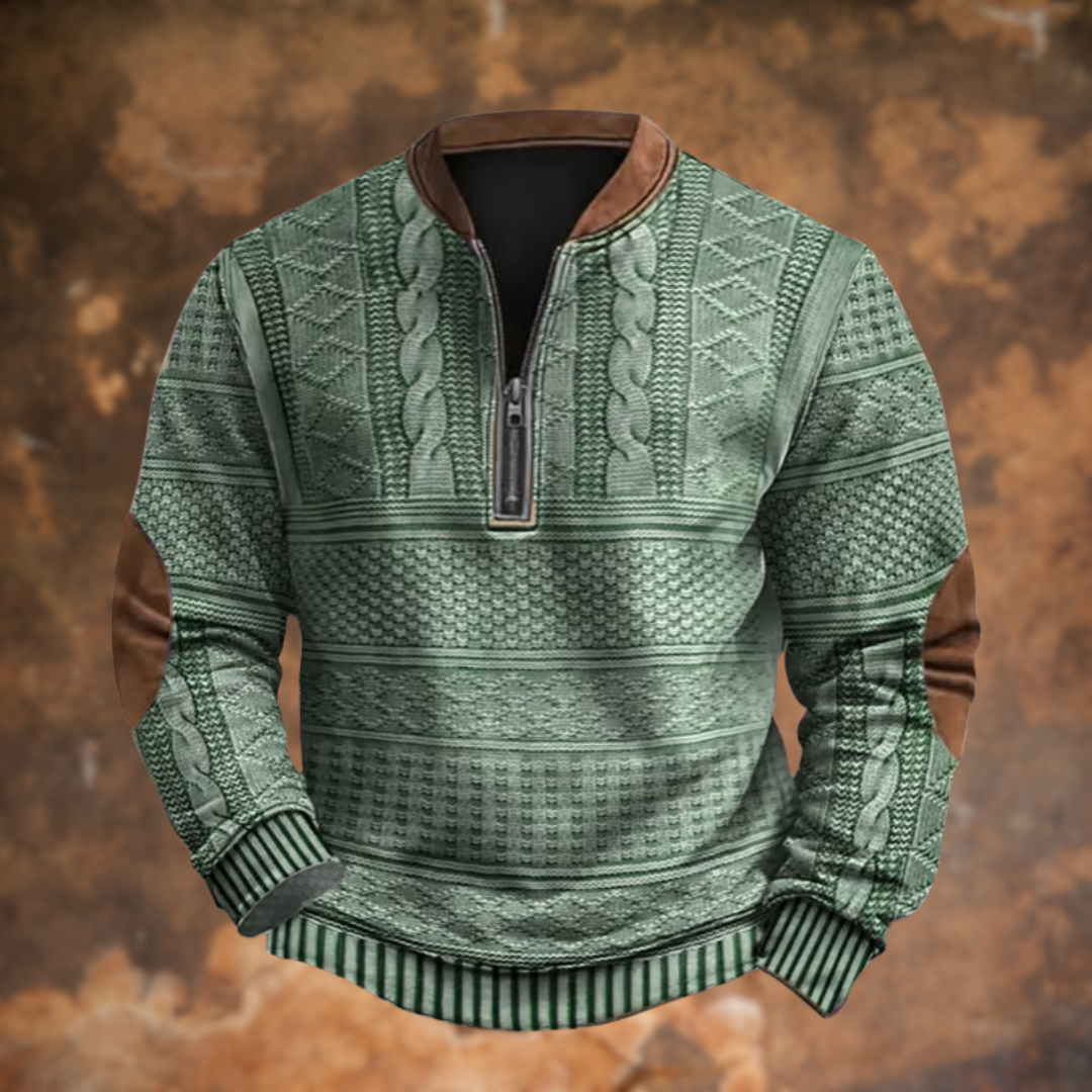 CARTER | KNITTED SWEATER WITH ZIPPER