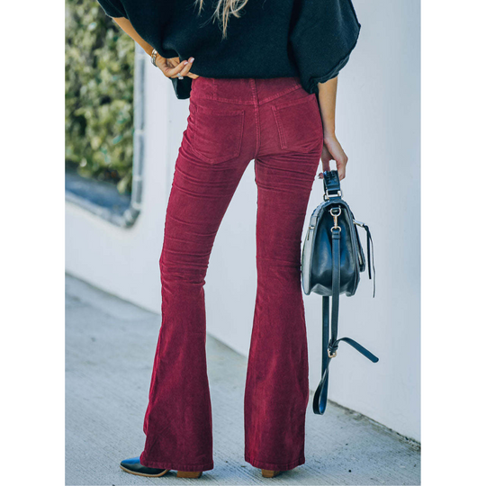 CHLOE | CORDUROY FLARE TROUSERS
