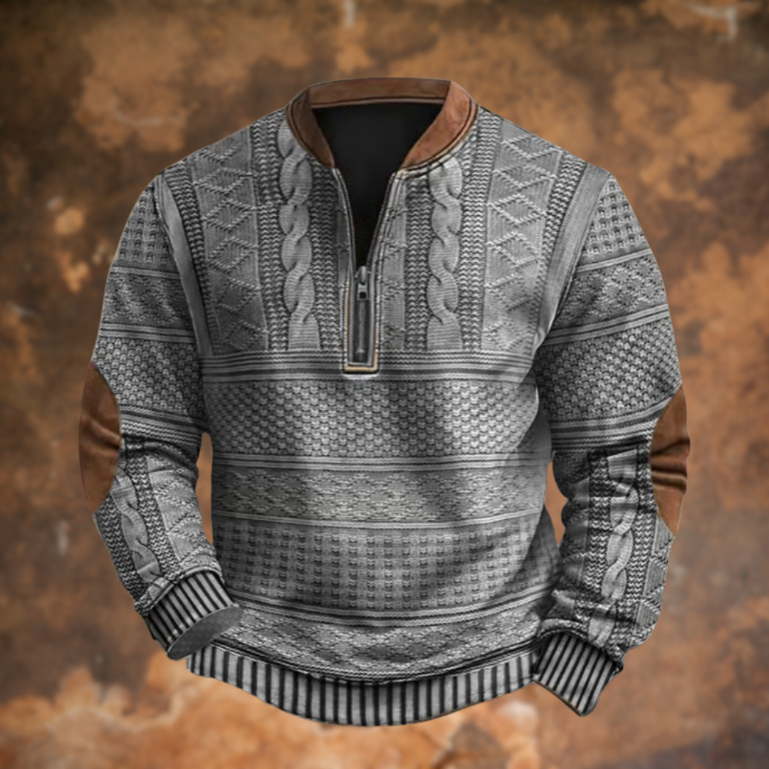 CARTER | KNITTED SWEATER WITH ZIPPER