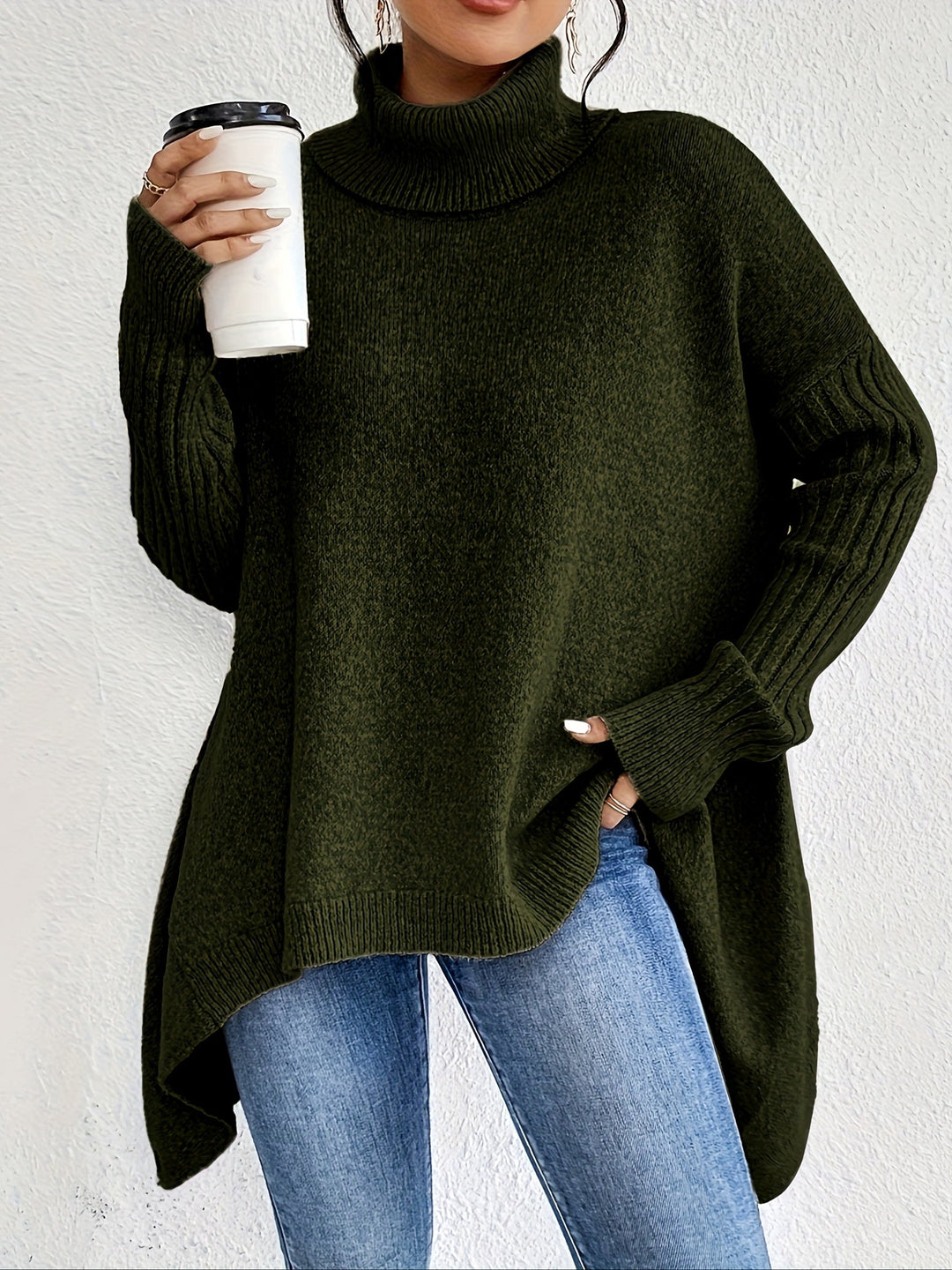 LEAH | OVERSIZED TURTLENECK SWEATER