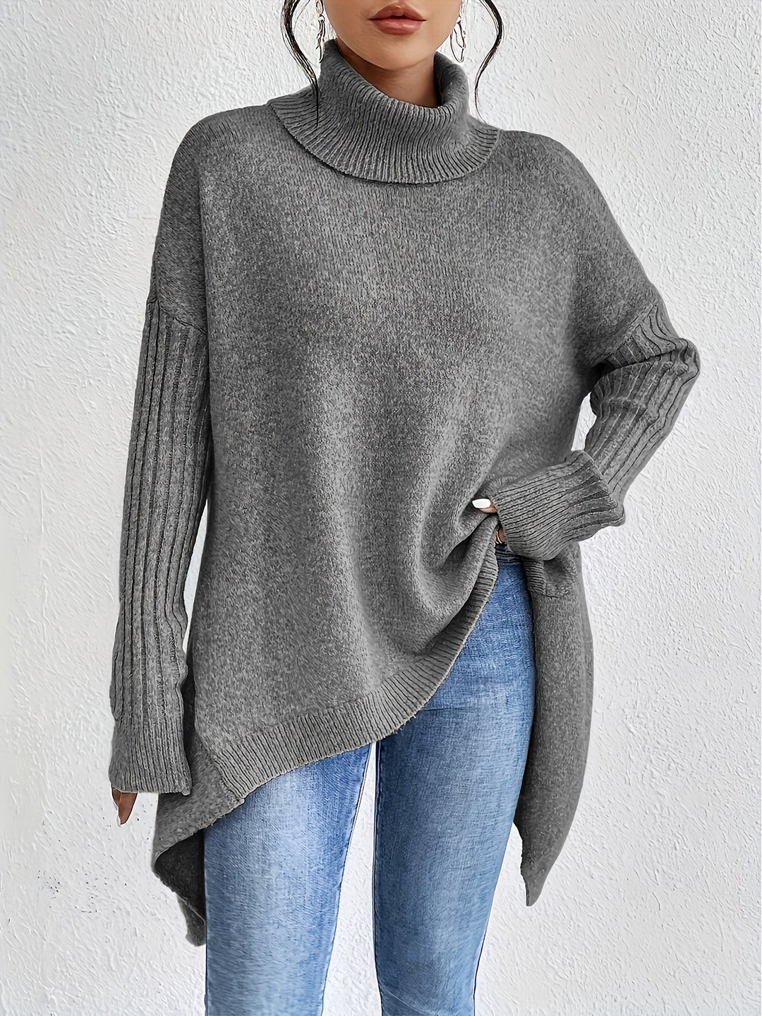 LEAH | OVERSIZED TURTLENECK SWEATER