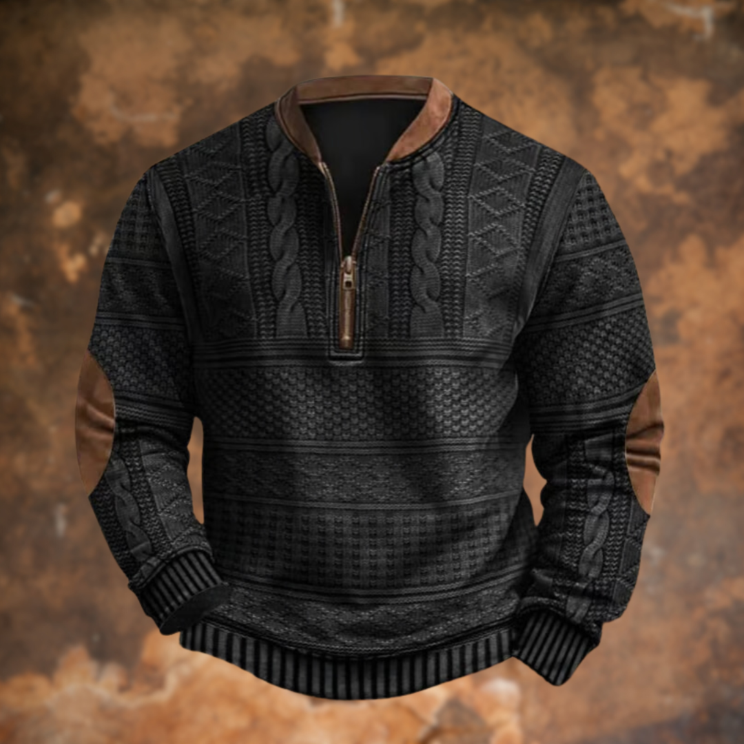 CARTER | KNITTED SWEATER WITH ZIPPER