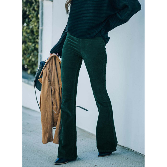 CHLOE | CORDUROY FLARE TROUSERS