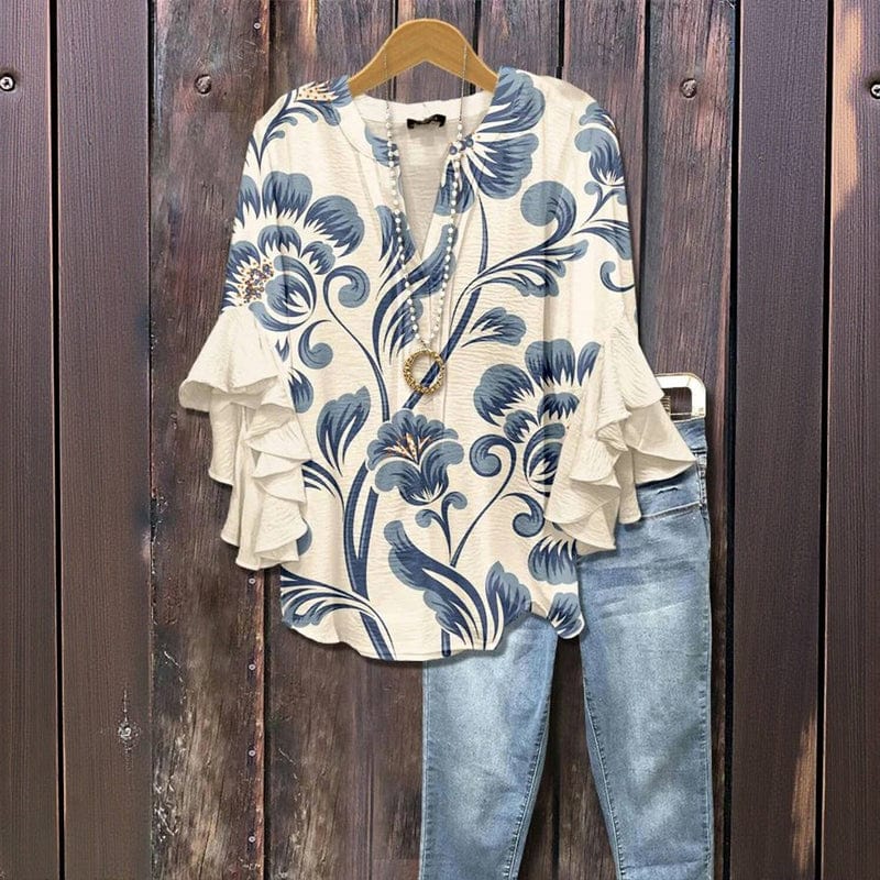 ELENORA | WHISPER RUFFLE BLOUSE