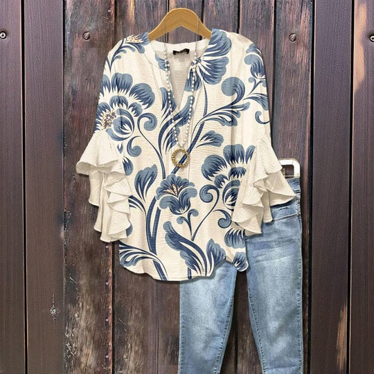 ELENORA | WHISPER RUFFLE BLOUSE