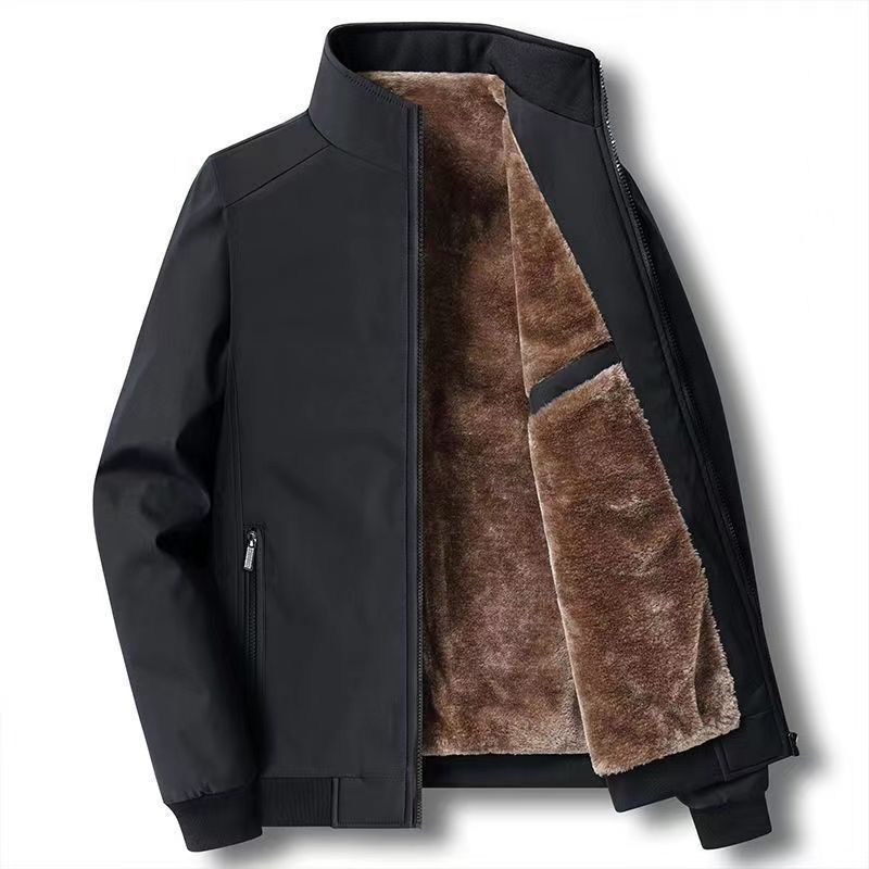 HUNTER | WARM FLEECE JACKET WITH ZIP-UP STAND COLLAR
