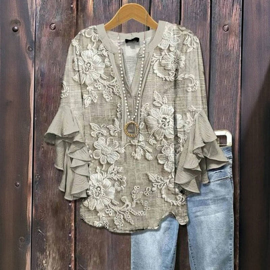 ELENORA | WHISPER RUFFLE BLOUSE