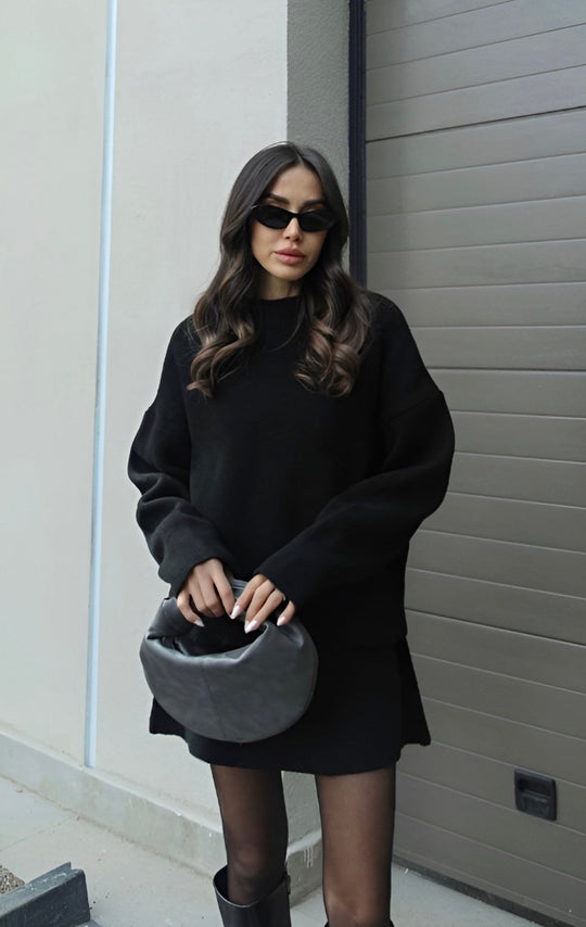AMELIA | LUXURY KNIT SET – SWEATER + SKIRT
