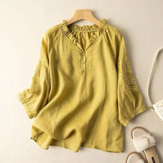 NATALIA | LINEN BLOUSE
