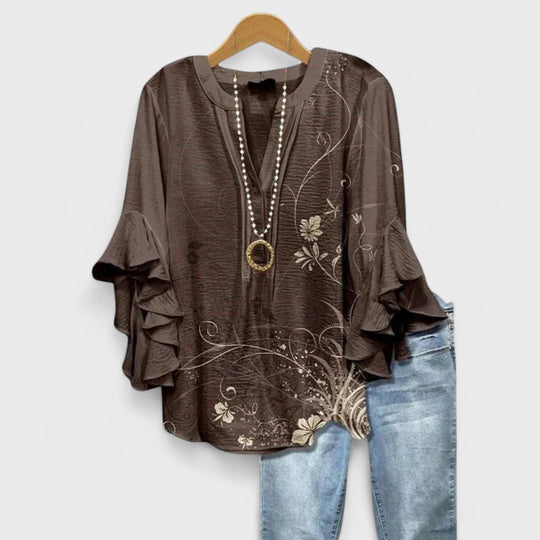 MAYA | BLOUSE WITH ELEGANT FLOWERS