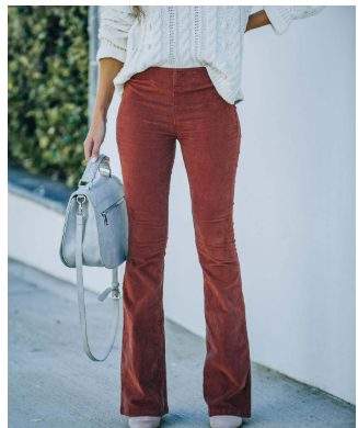 CHLOE | CORDUROY FLARE TROUSERS