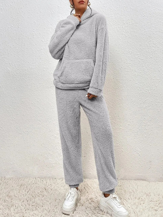 RUBY | ULTRA-COMFORTABLE TEDDY LOUNGE SET WITH HOOD